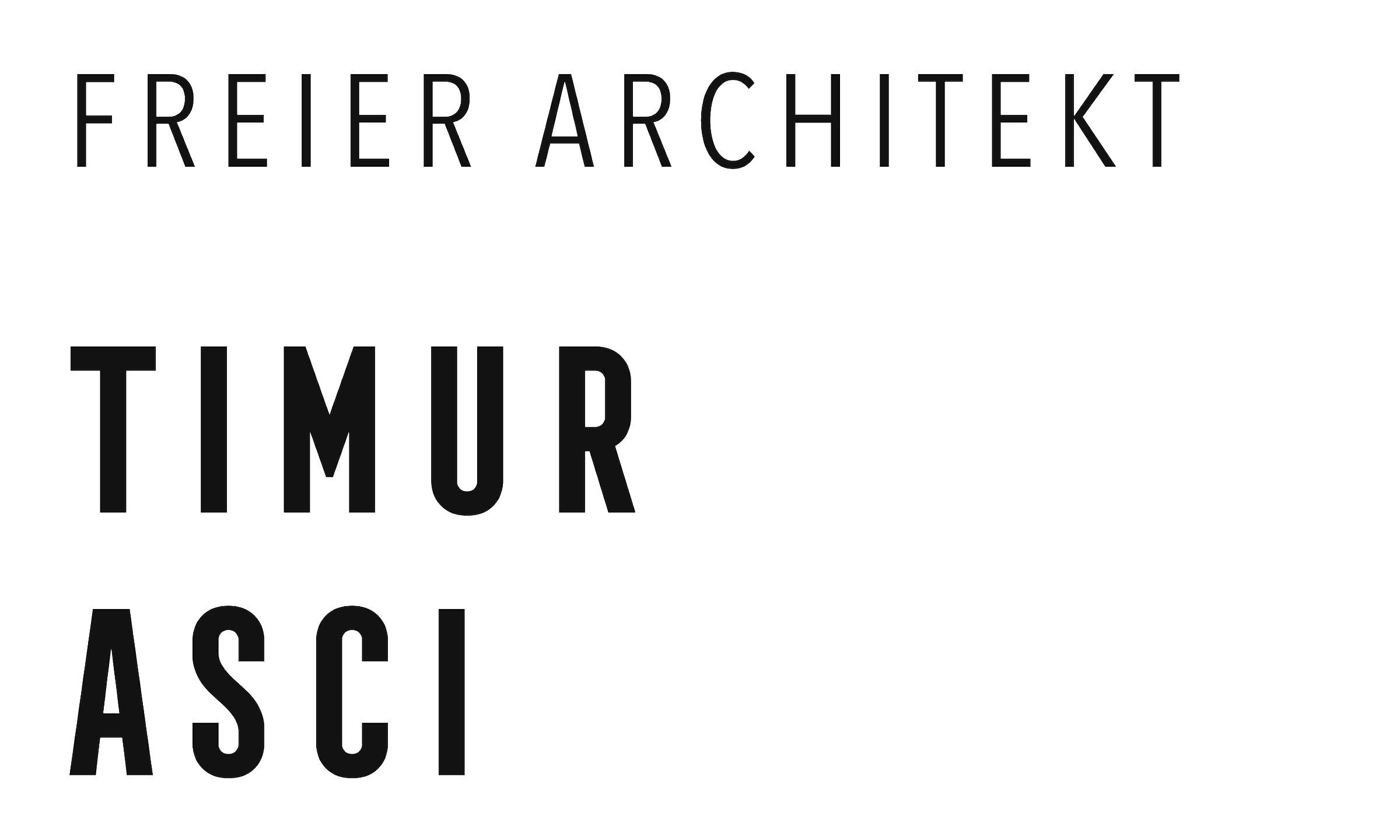 Freier Architekt Timur Asci