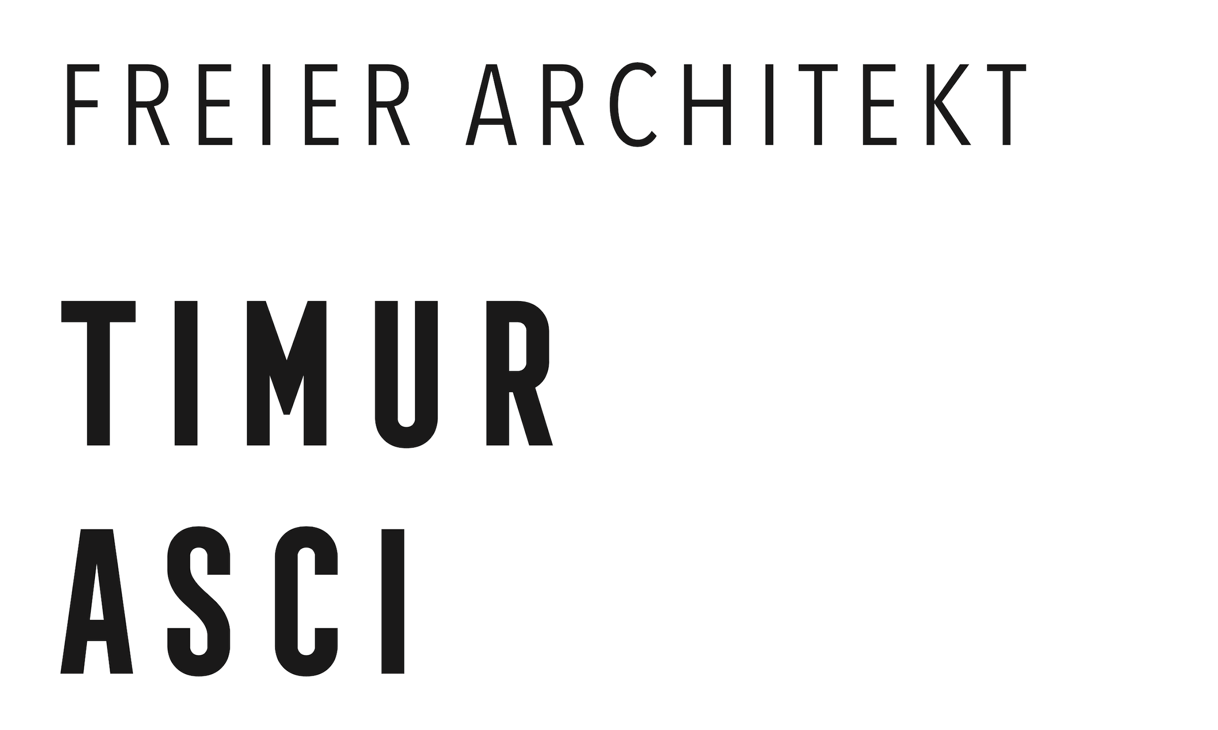 Freier Architekt Timur Asci